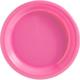 Bright Pink Plastic Dinner Plates, 10.25in, 50ct
